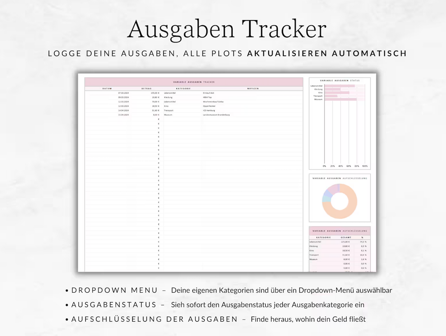 Monatliches Haushaltsbuch