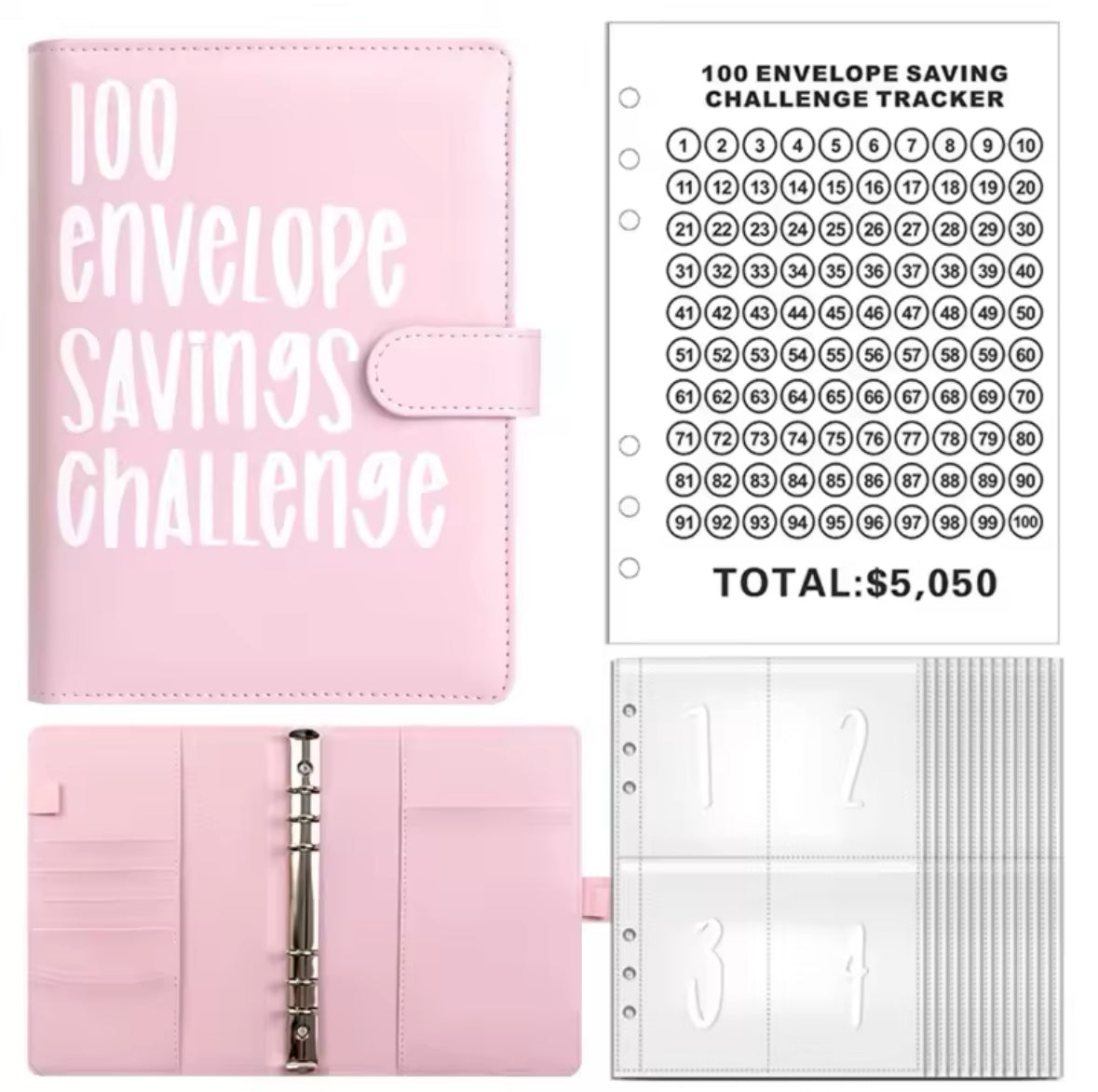 100 Envelope Challenge Binder