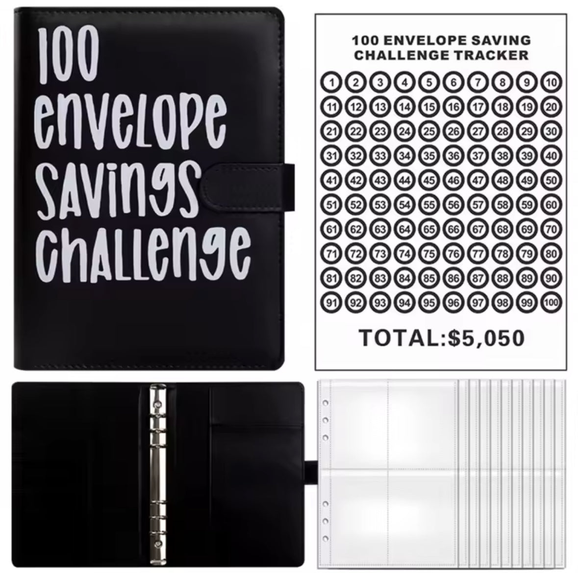 100 Envelope Challenge Binder