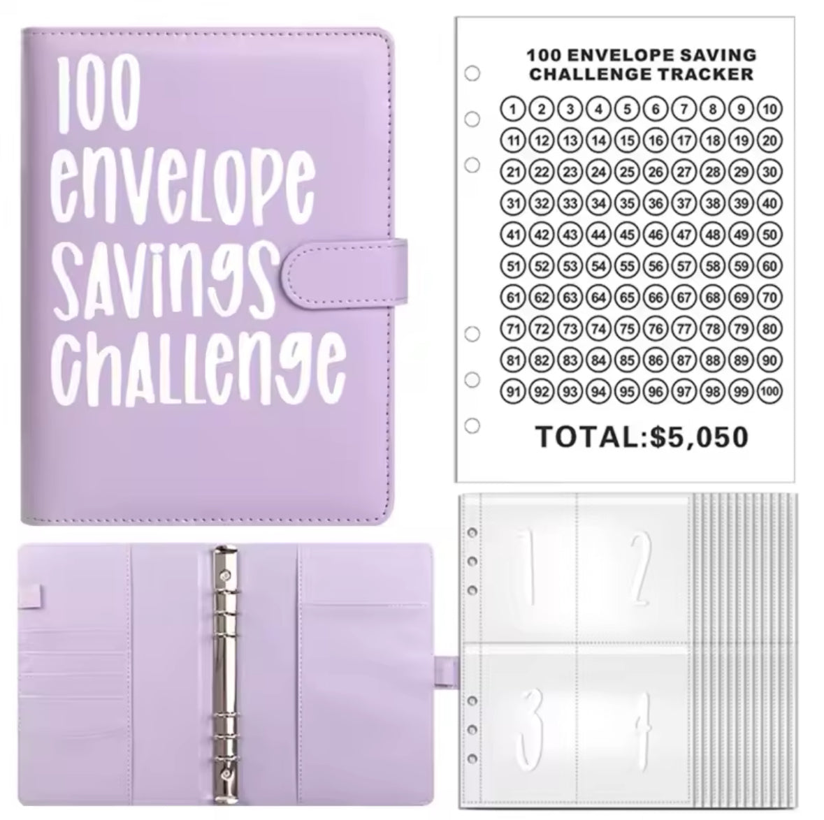 100 Envelope Challenge Binder