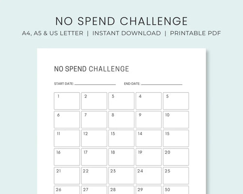 No Spend Challenge